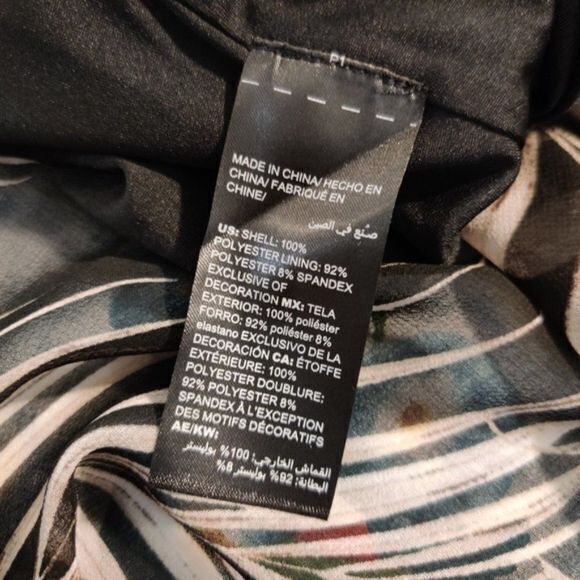 NEW WHBM‎ Palm Print Soft Maxi Dress Halter Size 00 - Picture 8 of 8